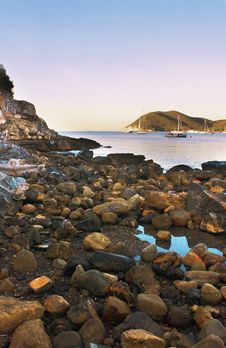 Twilight On The Sea Stock Photography Twilight On The Sea Stock Photography
