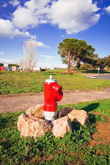 Red Fire Hydrant Between The Stones Royalty Free Stock Photo Red Fire Hydrant Between The Stones Royalty Free Stock Photo