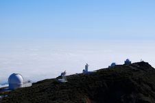 Telescopes At La Palma Stock Photo