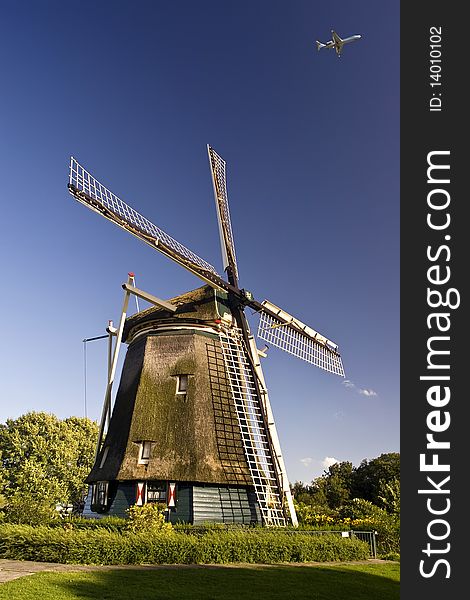 Rembrandt's windmill in Amsterdam by Amstel river