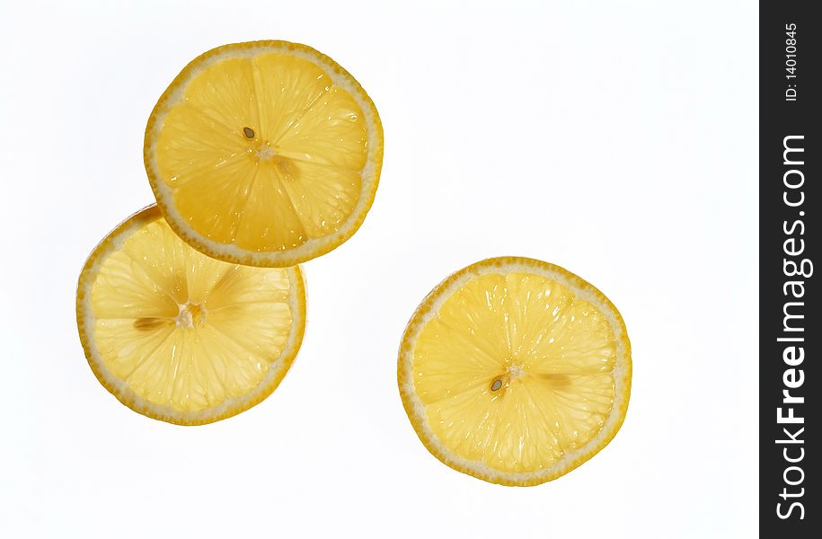 Lemon Sliced Into Wedges