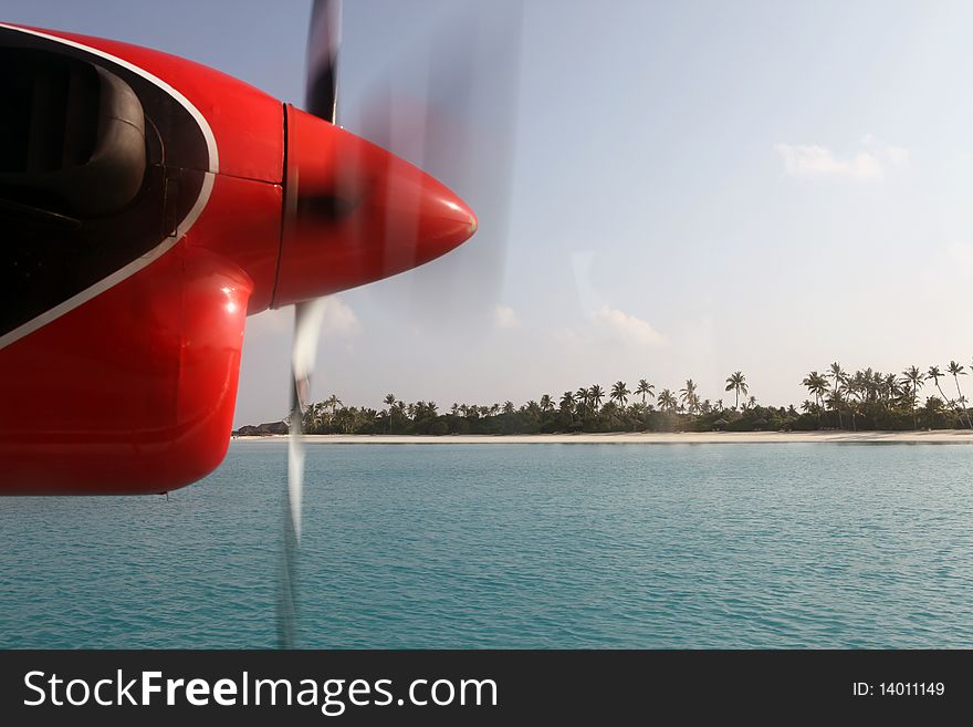 View Through Air Taxi Window