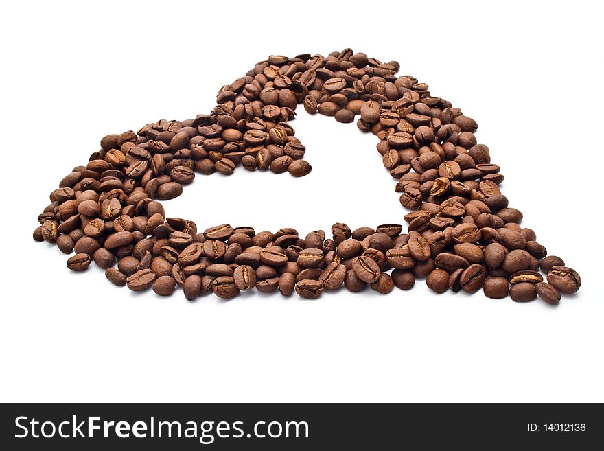Coffee on a white background for your illustrations