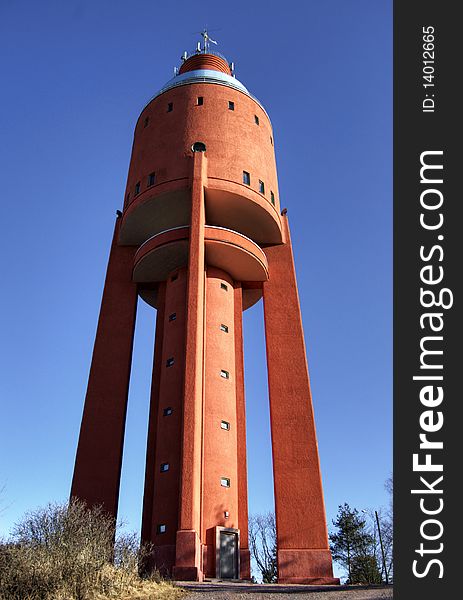 The most well known landmark of Hanko. It was built in the 1940s and can be seen all over from Hanko. The tower reaches 40 metres in height. The most well known landmark of Hanko. It was built in the 1940s and can be seen all over from Hanko. The tower reaches 40 metres in height.