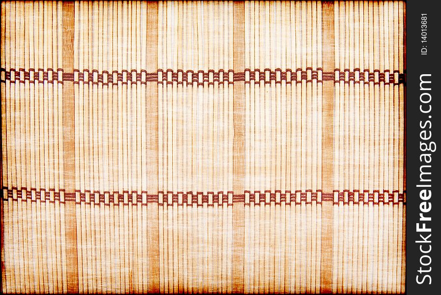 Background in the form of a straw mat