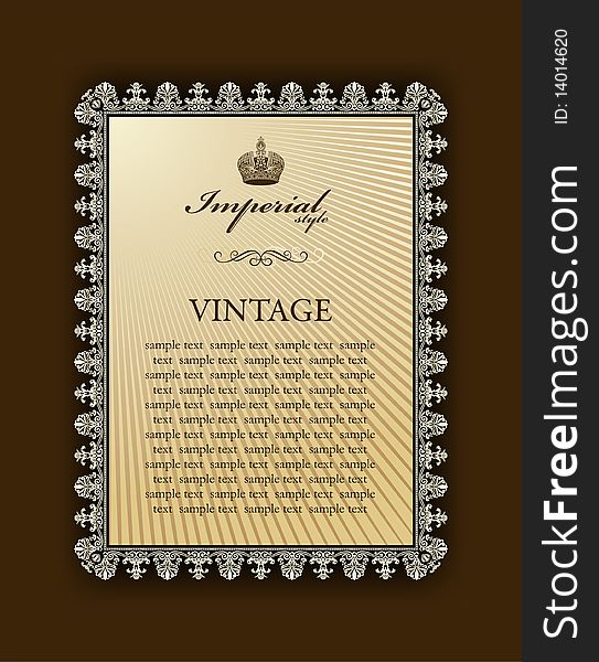 Imperial Framework Decorative Vintage