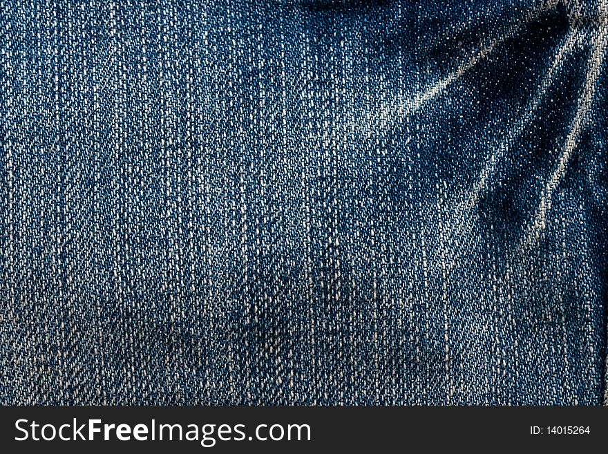 A closeup photo of a jeans texture