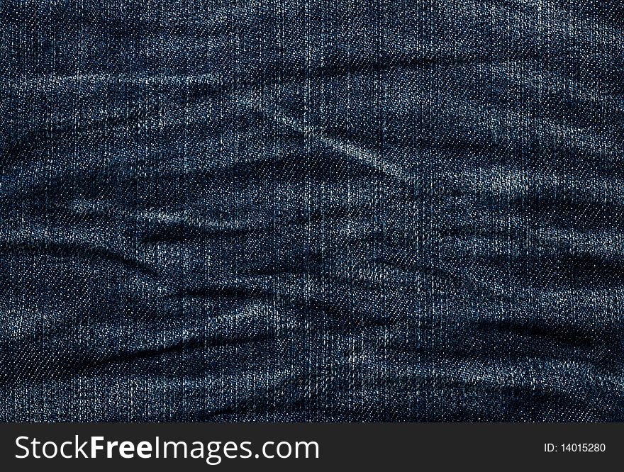 A closeup photo of a jeans texture