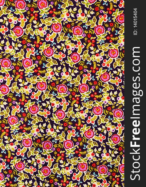 A fabric with flower pattern