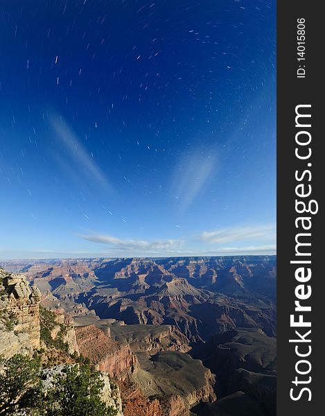 Star Trial Over The Grand Canyon