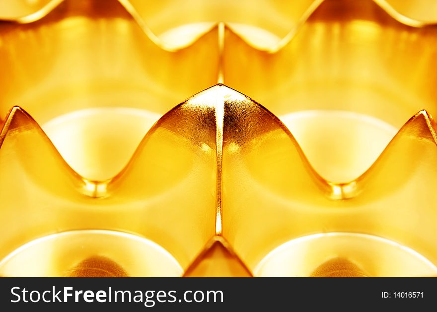 Abstract shape on yellow background. Abstract shape on yellow background