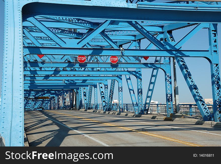 Fragment of Main Street bridge in Jacksonville, Florida. Fragment of Main Street bridge in Jacksonville, Florida.