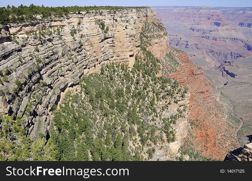 Bright Angel Trail In Grand Canyon