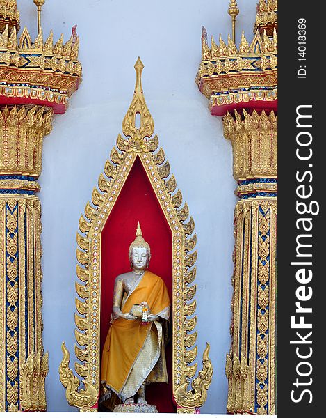 This picture is the image of Buddha in the temple of Thailand. This picture is the image of Buddha in the temple of Thailand