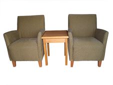 Armchairs With Coffee Table Royalty Free Stock Photo Armchairs With Coffee Table Royalty Free Stock Photo