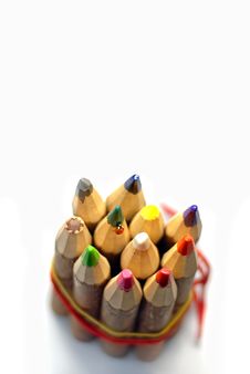 Ladybug On Color Pencils Royalty Free Stock Images Ladybug On Color Pencils Royalty Free Stock Images