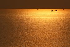 Sea With Sunset Stock Photography Sea With Sunset Stock Photography