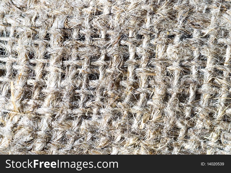 Macro of grey burlap texture. Macro of grey burlap texture