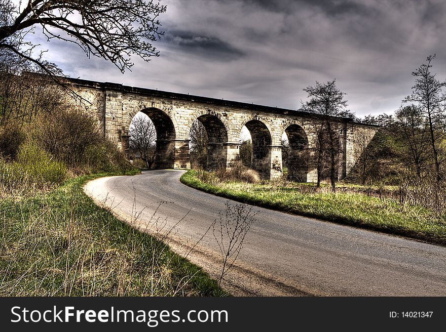 Old railway viaduct