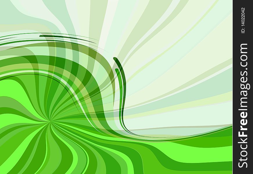 Abstract spring background in green colour. Vector illustration