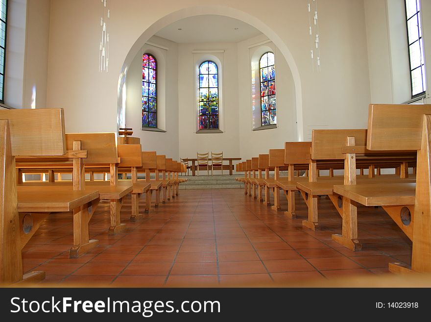 Evagelical Church Room in Switzerland. Evagelical Church Room in Switzerland.