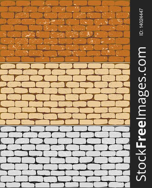 Set backgrounds in the form of a bricklaying. Set backgrounds in the form of a bricklaying