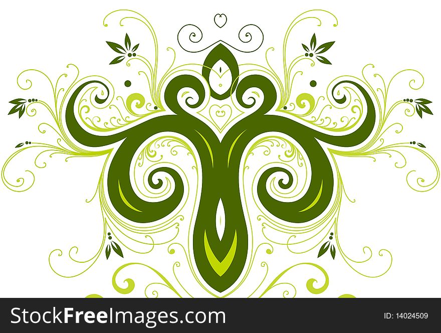 This image is a illustration abstract creative floral design