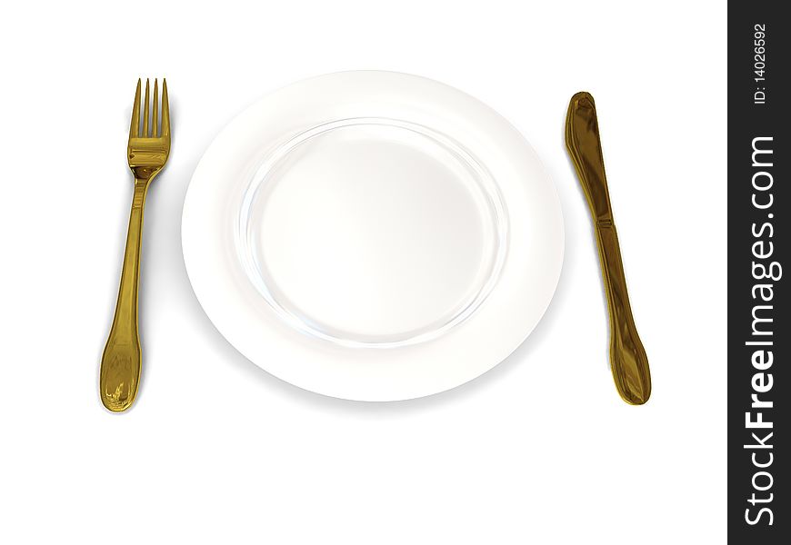 Plate Over White