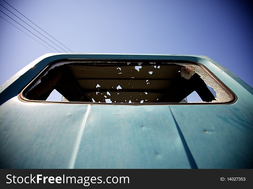 Old citroen 2cv door. Abandoned car out in the fields. Old citroen 2cv door. Abandoned car out in the fields