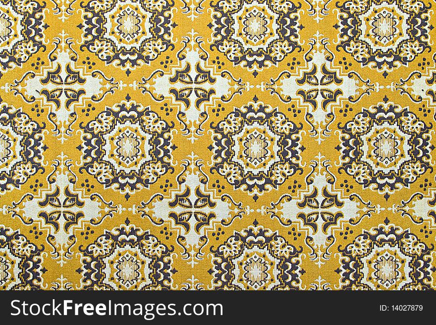 Beige old-fashioned wall carpet, for background or decoration