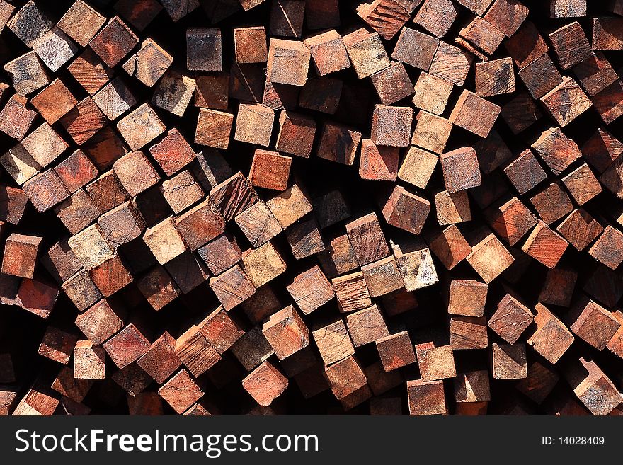A close up on a pile of slip fire wood background texture. A close up on a pile of slip fire wood background texture