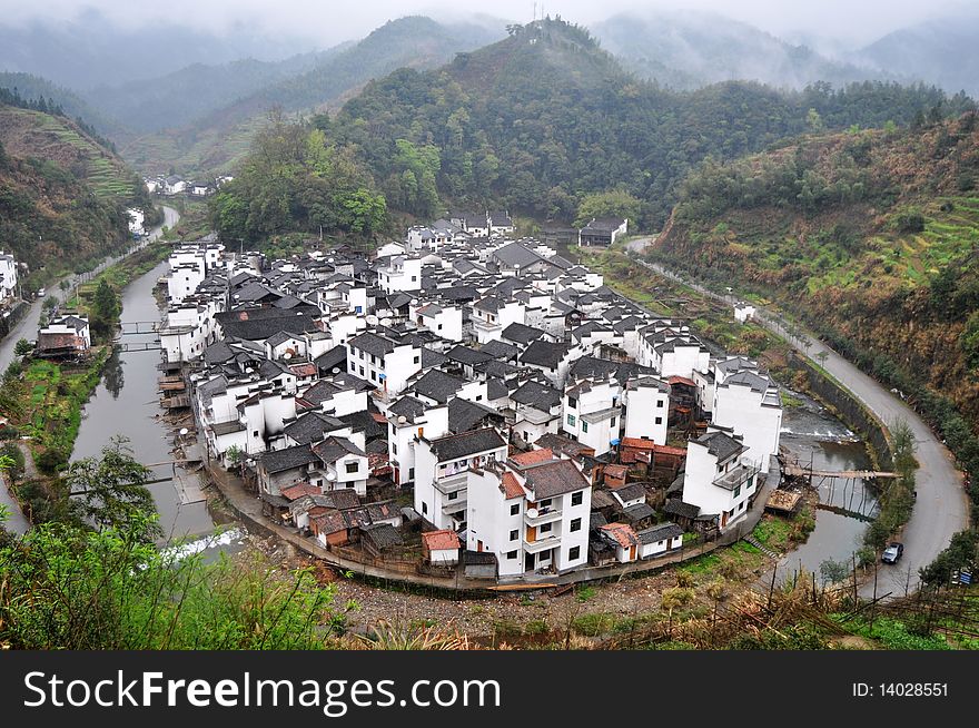 Scenery of an ancient town in Anhui,China. Scenery of an ancient town in Anhui,China