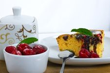 Cake With Raspberries Stock Images Cake With Raspberries Stock Images