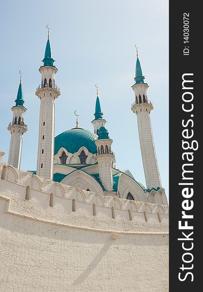 The Qolsharif Mosque in Kazan Kremlin. The Qolsharif Mosque in Kazan Kremlin