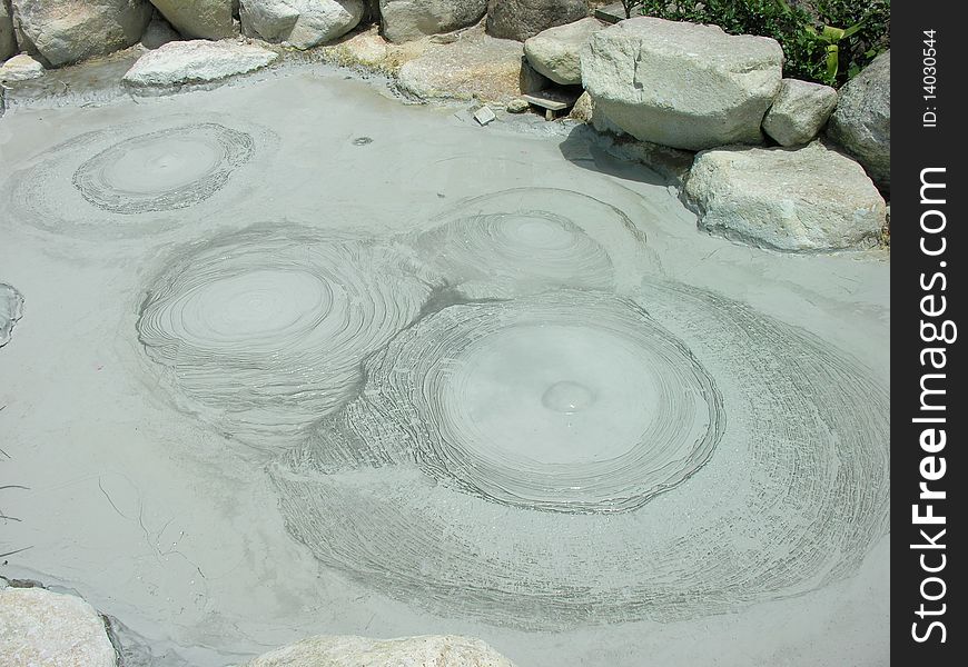 Thermal hot pond in Japan, Beppu, the hells. Thermal hot pond in Japan, Beppu, the hells