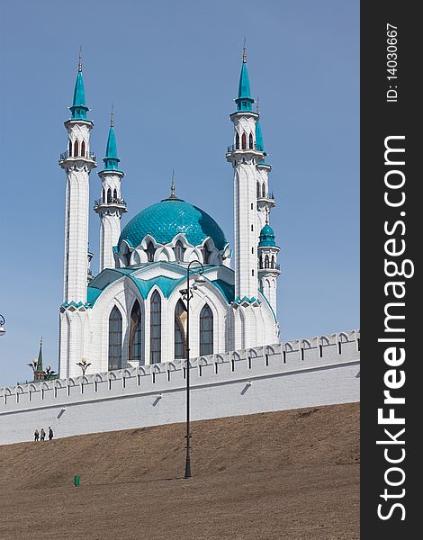 The Qolsharif Mosque in Kazan Kremlin. The Qolsharif Mosque in Kazan Kremlin