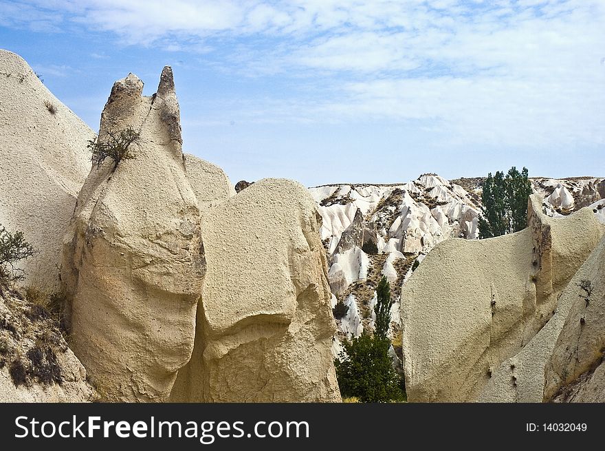 Cappadocia, the famous and popular tourist destination at Turkey, as it has many areas with unique geological, historic and cultural features.