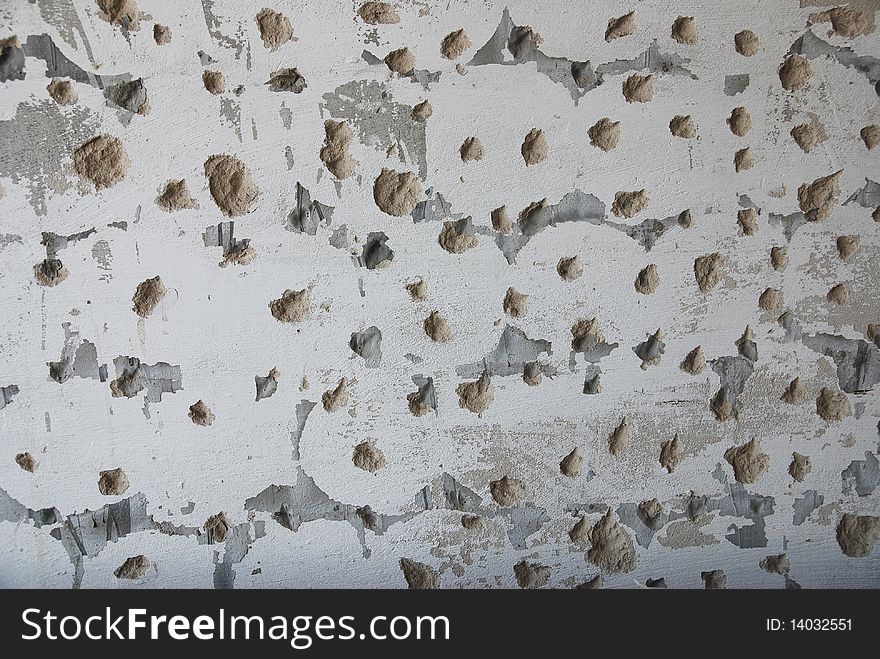 A damaged old wall. Front View for textures. A damaged old wall. Front View for textures