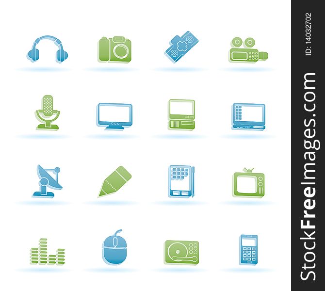 Media Equipment Icons