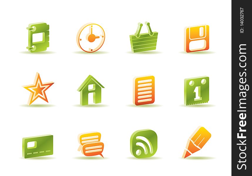 Internet and Website Icons - Vector Icon Set