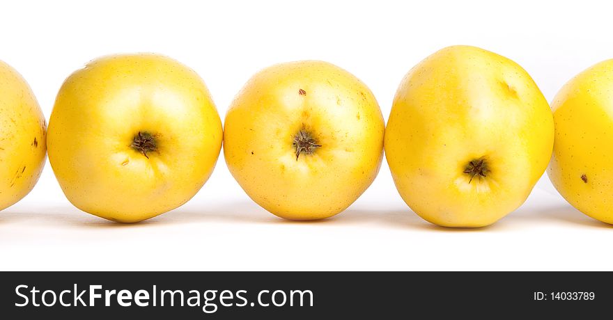 Apples isolated on a white