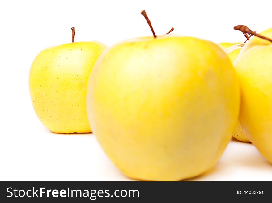 Apples isolated on a white