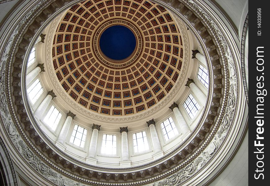 Beautiful dome in Cuba building. Beautiful dome in Cuba building.