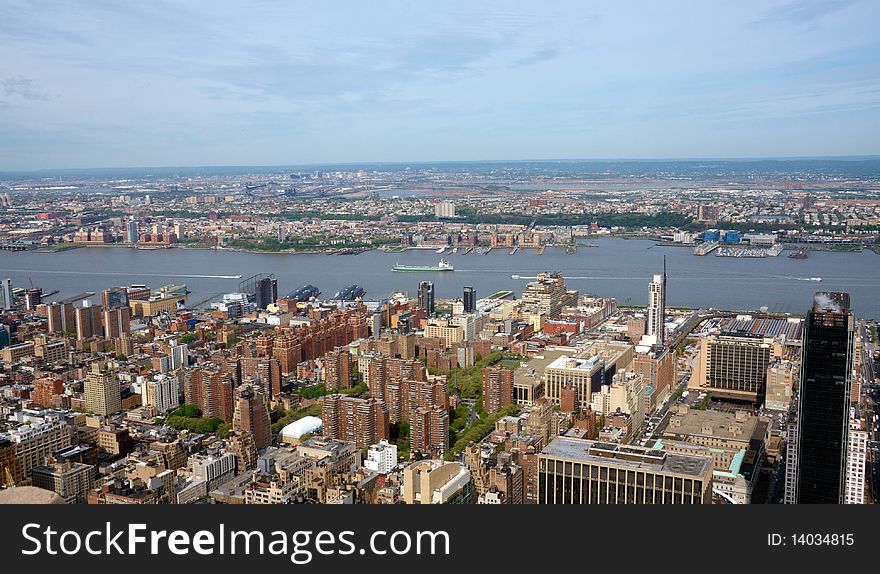 View of Manhattan NYC from above