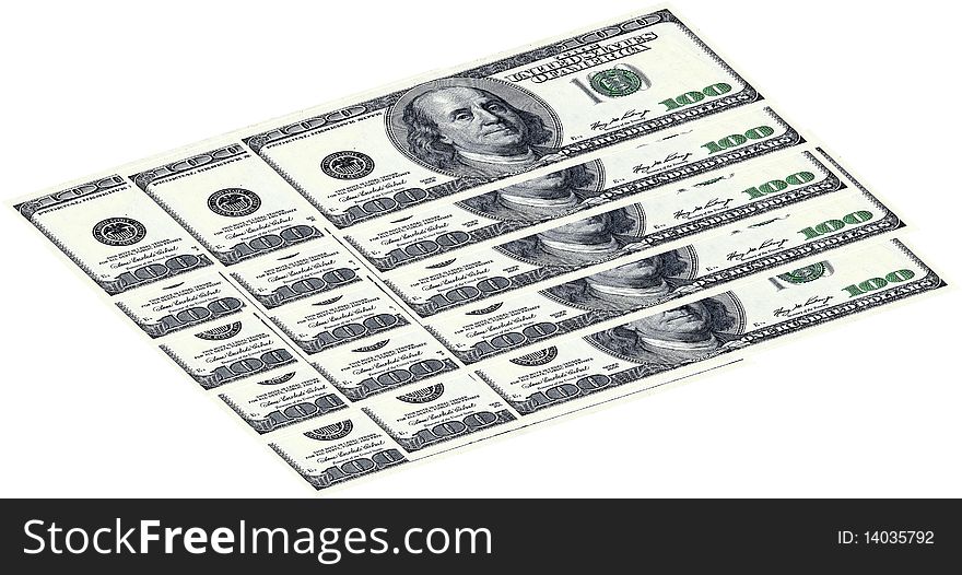 Background made of dollars banknote. Background made of dollars banknote