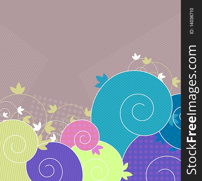 Background for design with abstract forms of different colours. Background for design with abstract forms of different colours
