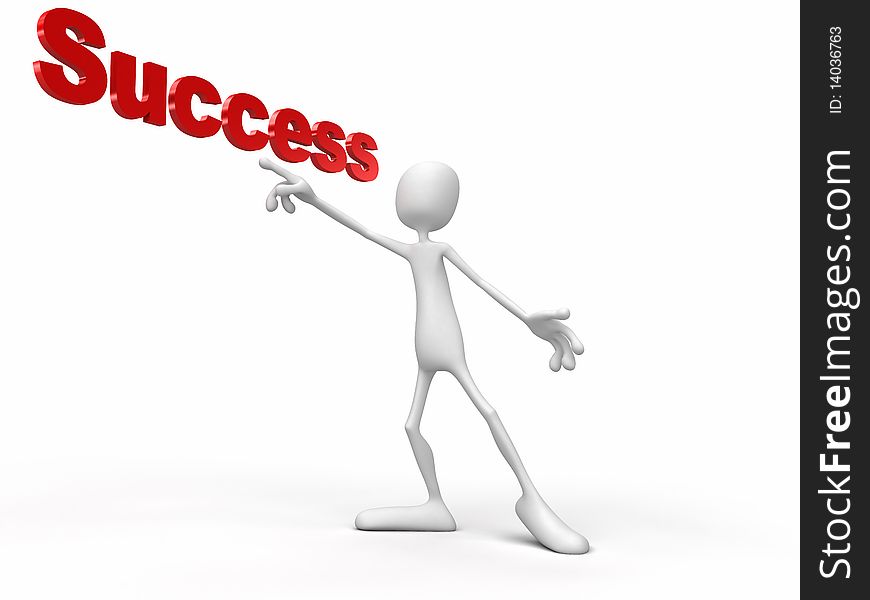 Person indicate success
Business concept