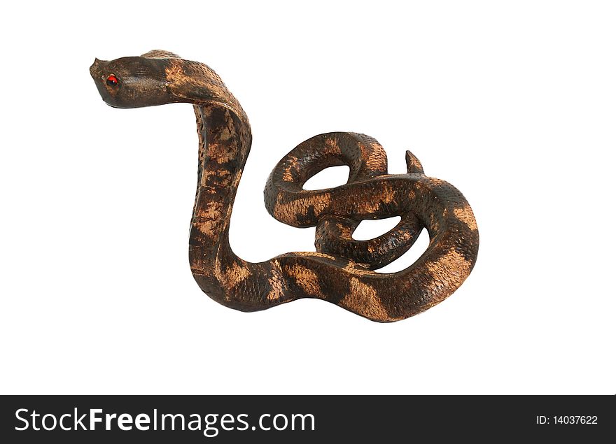 Souvenir figurine of a large cobra (tree)