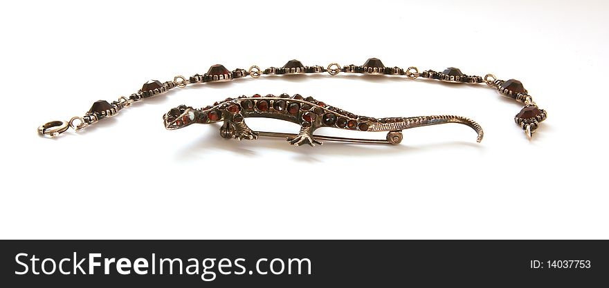 Jewelery - lizard figurine made of metal