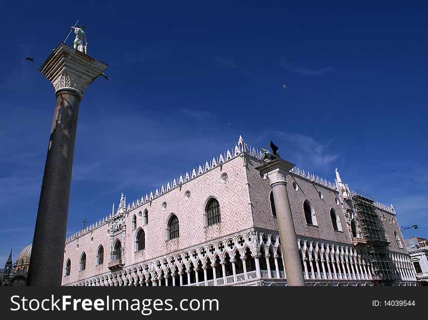 A photo shows the beautiful landscape of Venice. A photo shows the beautiful landscape of Venice